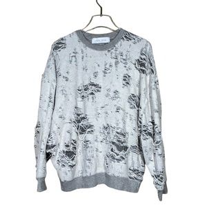 IRO Jeans Dayna Ripped Sweatshirt Size Small